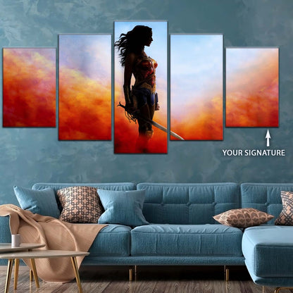 DC Wall Art - DCEU5011 - Wonder Woman - DC Comics Heroine - DC Extended Universe Poster - DC Extended Universe Canvas