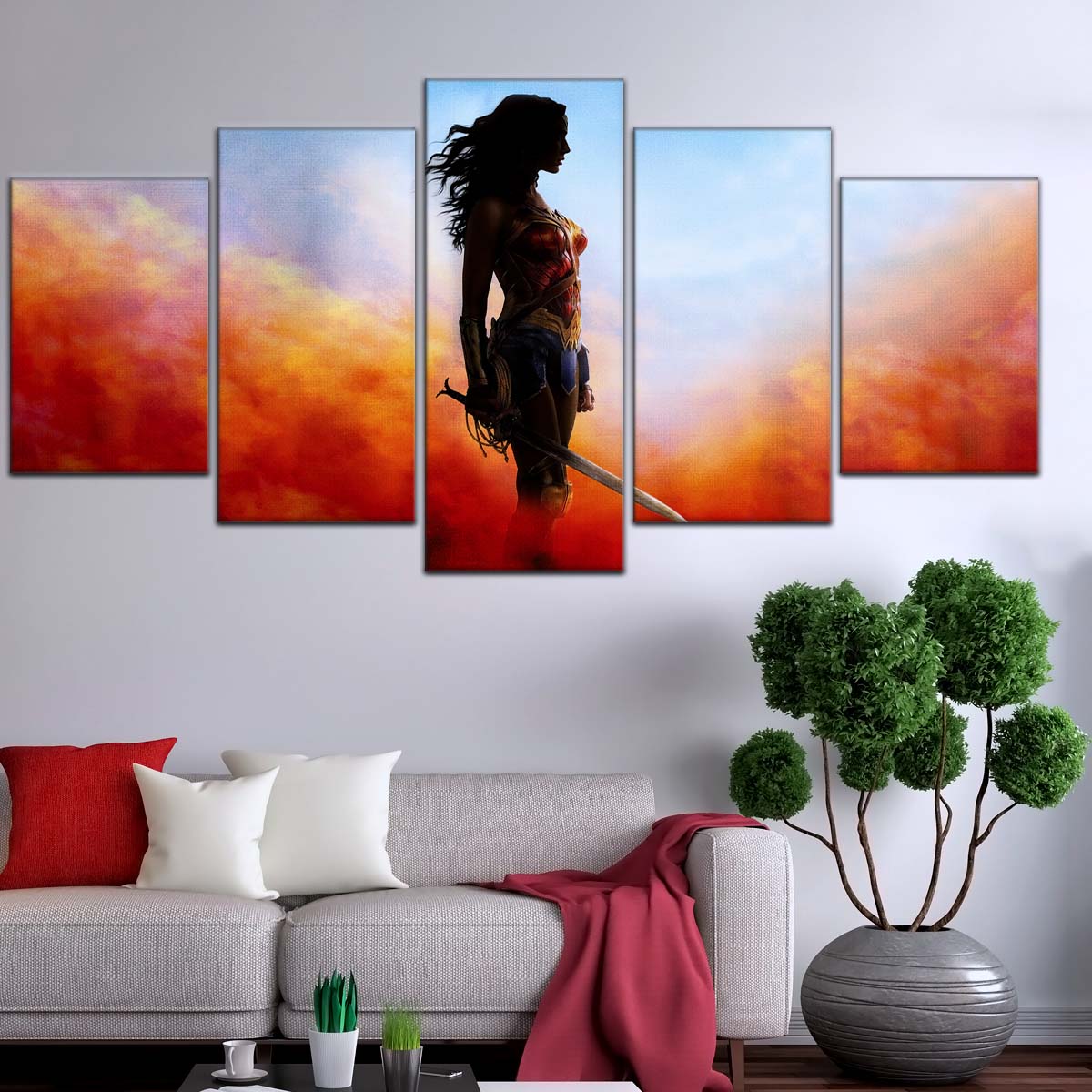 DC Wall Art - DCEU5011 - Wonder Woman - DC Comics Heroine - DC Extended Universe Poster - DC Extended Universe Canvas