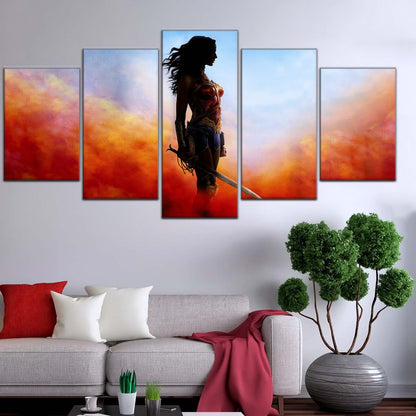 DC Wall Art - DCEU5011 - Wonder Woman - DC Comics Heroine - DC Extended Universe Poster - DC Extended Universe Canvas
