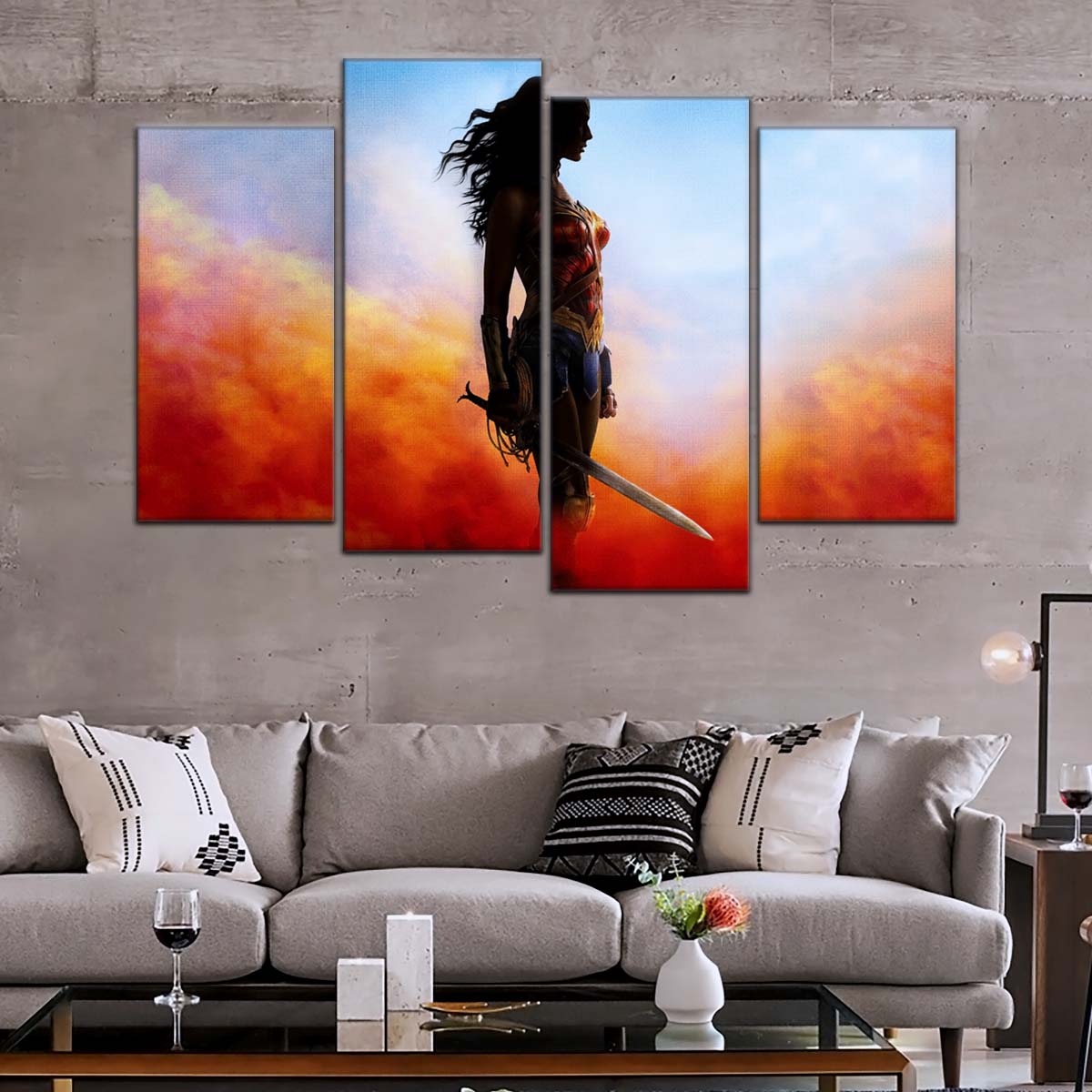 DC Wall Art - DCEU5011 - Wonder Woman - DC Comics Heroine - DC Extended Universe Poster - DC Extended Universe Canvas