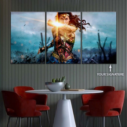 DC Wall Art - DCEU5012 - Wonder Woman - DC Comics Heroine - DC Extended Universe Poster - DC Extended Universe Canvas