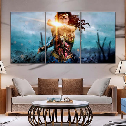 DC Wall Art - DCEU5012 - Wonder Woman - DC Comics Heroine - DC Extended Universe Poster - DC Extended Universe Canvas
