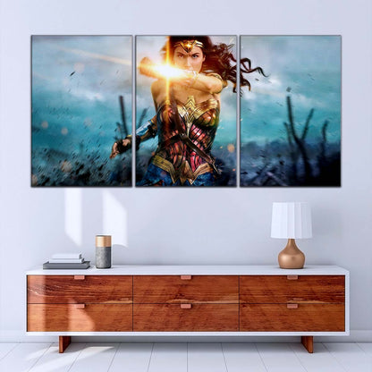 DC Wall Art - DCEU5012 - Wonder Woman - DC Comics Heroine - DC Extended Universe Poster - DC Extended Universe Canvas