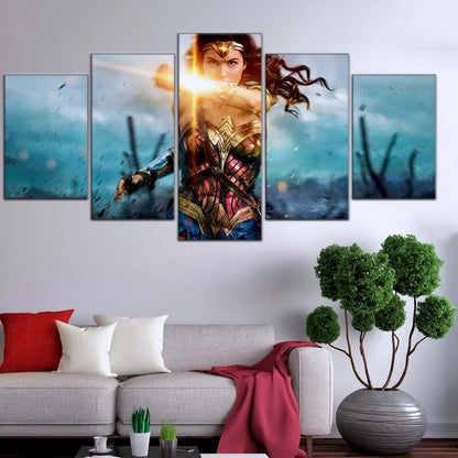 DC Wall Art - DCEU5012 - Wonder Woman - DC Comics Heroine - DC Extended Universe Poster - DC Extended Universe Canvas