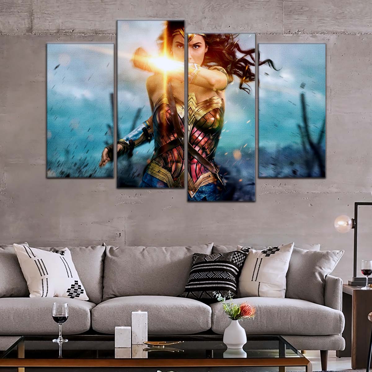 DC Wall Art - DCEU5012 - Wonder Woman - DC Comics Heroine - DC Extended Universe Poster - DC Extended Universe Canvas