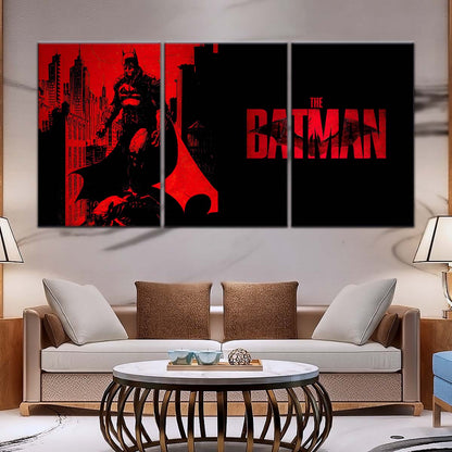 DC Wall Art - DCEU5017 - The Batman - Dark Knight in Red Shadows - DC Extended Universe Poster - DC Extended Universe Canvas