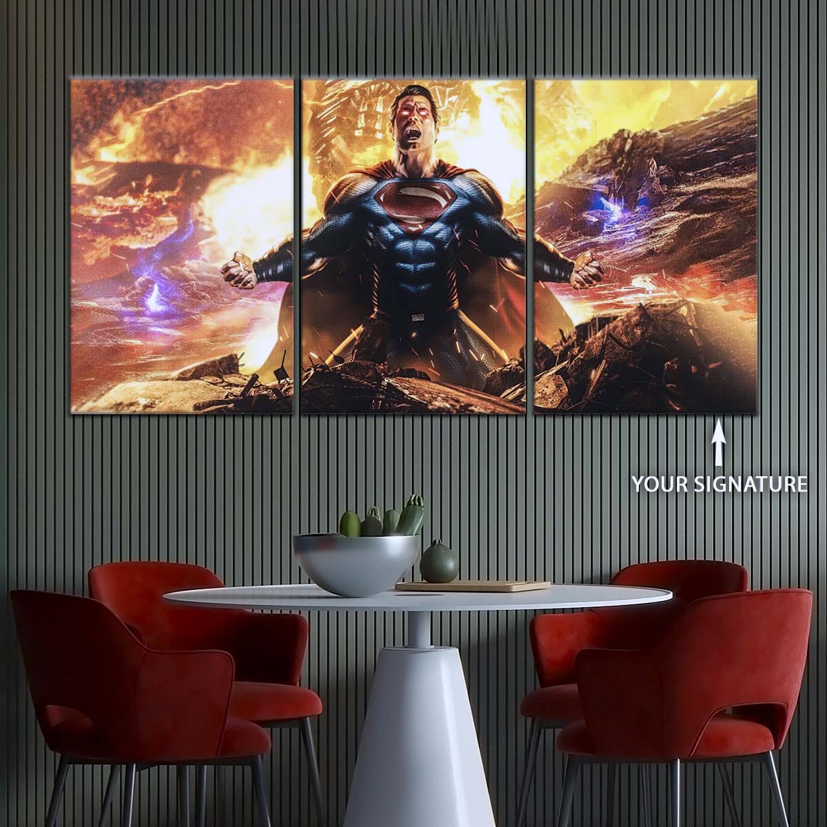 DC Wall Art - DCEU5018 - Superman - Zack Snyder’s Justice League Epic Scene - DC Extended Universe Poster - DC Extended Universe Canvas