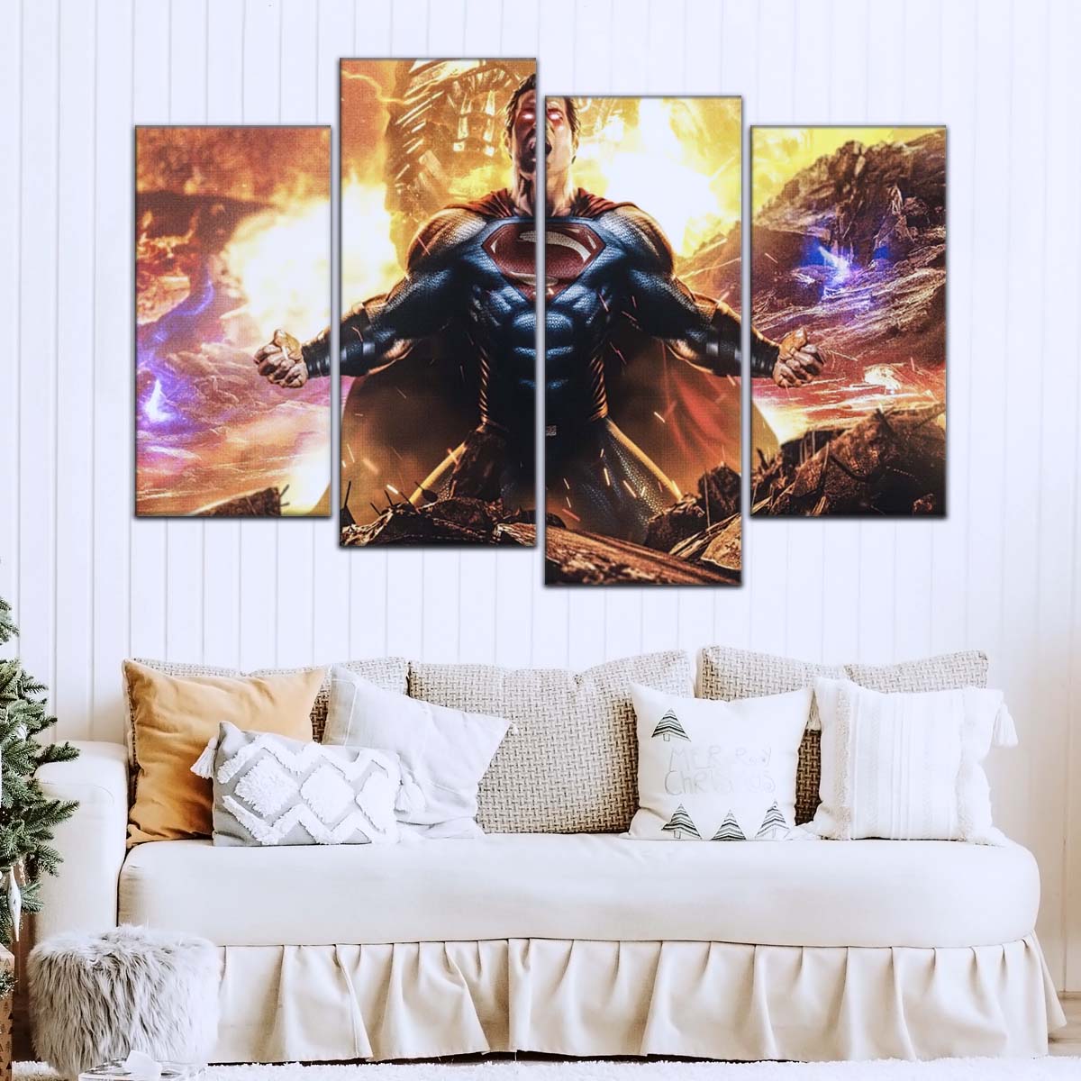 DC Wall Art - DCEU5018 - Superman - Zack Snyder’s Justice League Epic Scene - DC Extended Universe Poster - DC Extended Universe Canvas