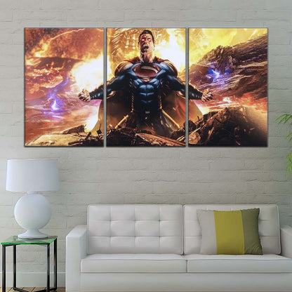 DC Wall Art - DCEU5018 - Superman - Zack Snyder’s Justice League Epic Scene - DC Extended Universe Poster - DC Extended Universe Canvas