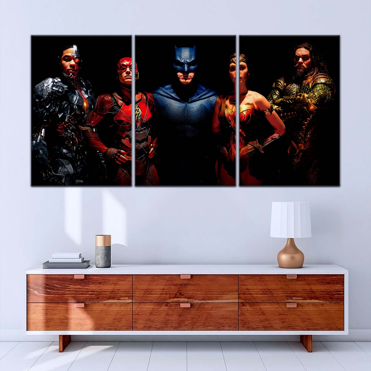 DC Wall Art - DCEU5019 - Superman - Batman - Wonder Woman - Aquaman - Flash - Zack Snyder's Justice League Heroes - DC Extended Universe Poster - DC Extended Universe Canvas