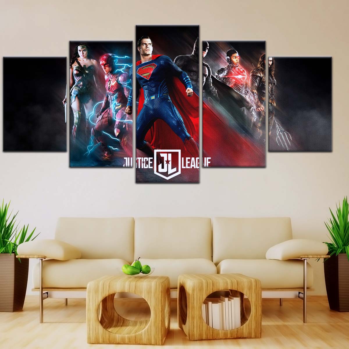 DC Wall Art - DCEU5020 - Superman - Batman - Wonder Woman - Aquaman - Flash - Zack Snyder's Justice League - DC Extended Universe Poster - DC Extended Universe Canvas