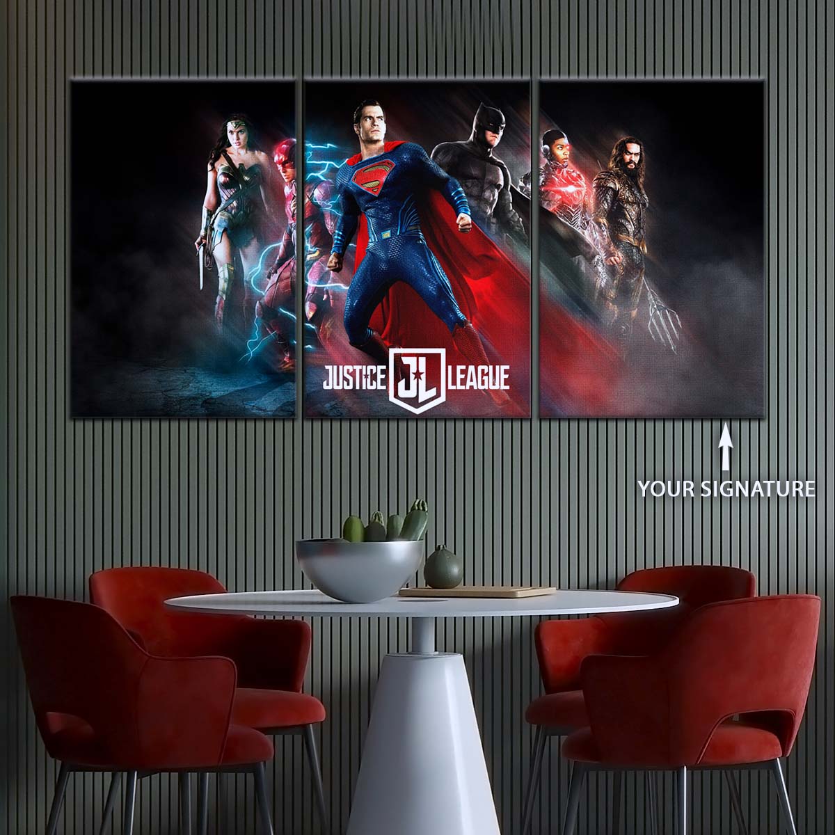 DC Wall Art - DCEU5020 - Superman - Batman - Wonder Woman - Aquaman - Flash - Zack Snyder's Justice League - DC Extended Universe Poster - DC Extended Universe Canvas