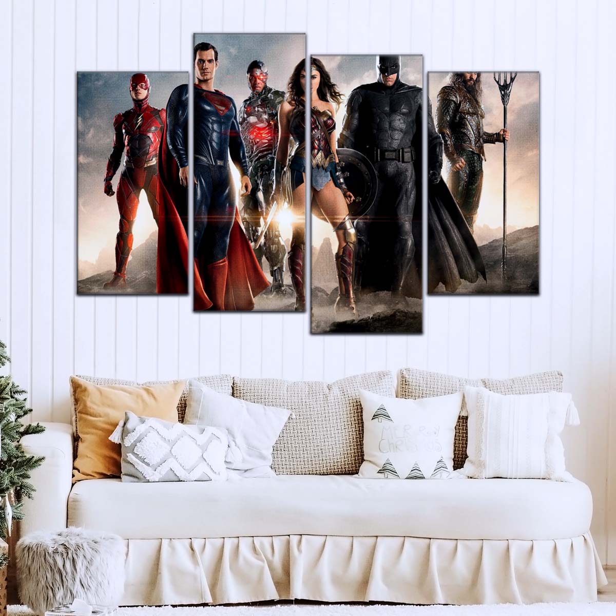 DC Wall Art - DCEU5022 - Superman - Batman - Wonder Woman - Aquaman - Flash - Zack Snyder's Justice League - DC Extended Universe Poster - DC Extended Universe Canvas