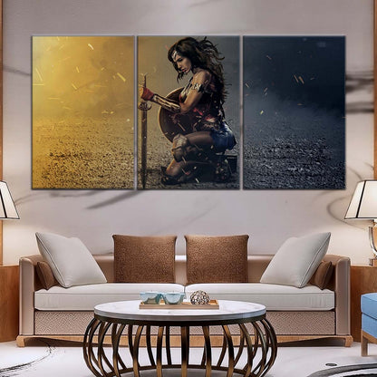 DC Wall Art - DCEU5023 - Wonder Woman - DC Comics Heroine - DC Extended Universe Poster - DC Extended Universe Canvas