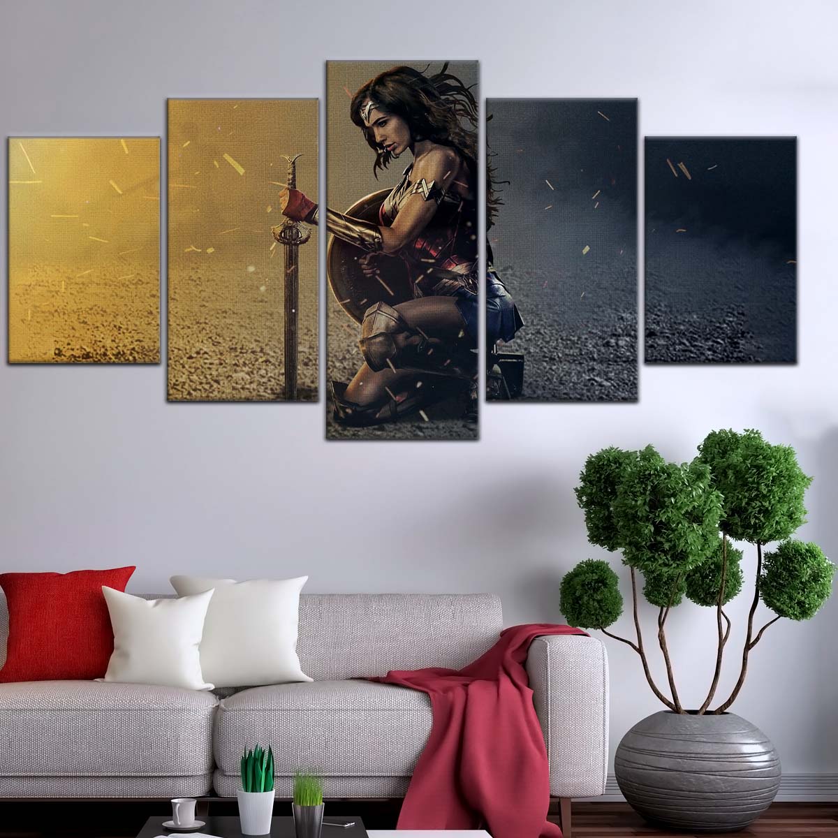 DC Wall Art - DCEU5023 - Wonder Woman - DC Comics Heroine - DC Extended Universe Poster - DC Extended Universe Canvas