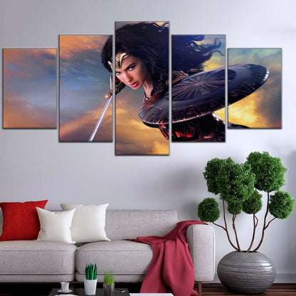 DC Wall Art - DCEU5024 - Wonder Woman - DC Comics Heroine - DC Extended Universe Poster - DC Extended Universe Canvas