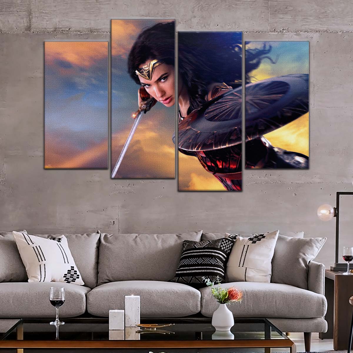 DC Wall Art - DCEU5024 - Wonder Woman - DC Comics Heroine - DC Extended Universe Poster - DC Extended Universe Canvas
