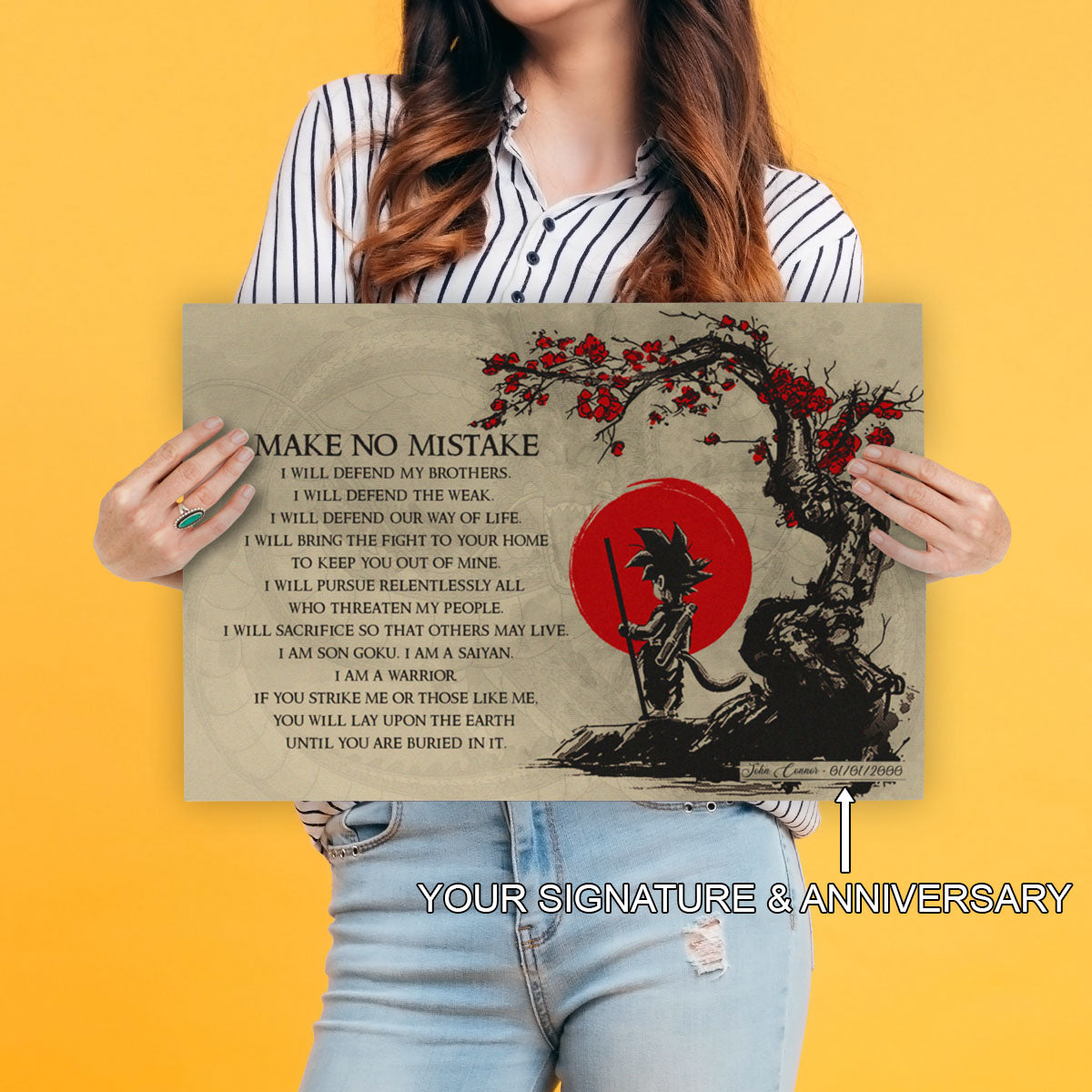 Dragon Ball Canvas Wall Art - DR022 - Goku - Make No Mistake