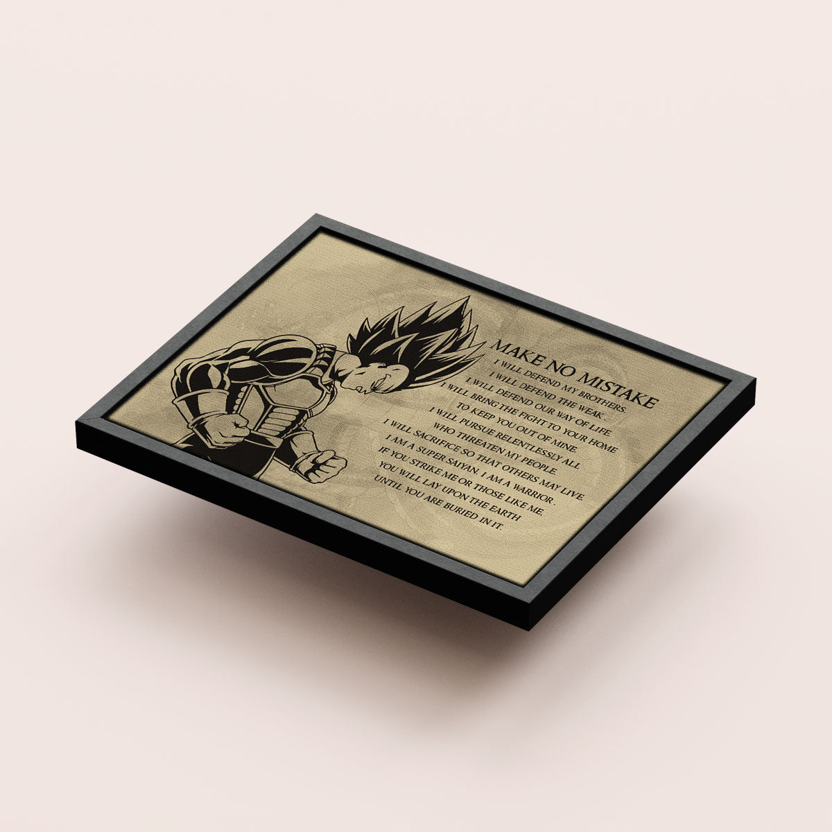 Dragon Ball Canvas Wall Art - DR026 - Super Saiyan Vegeta - Make No Mistake