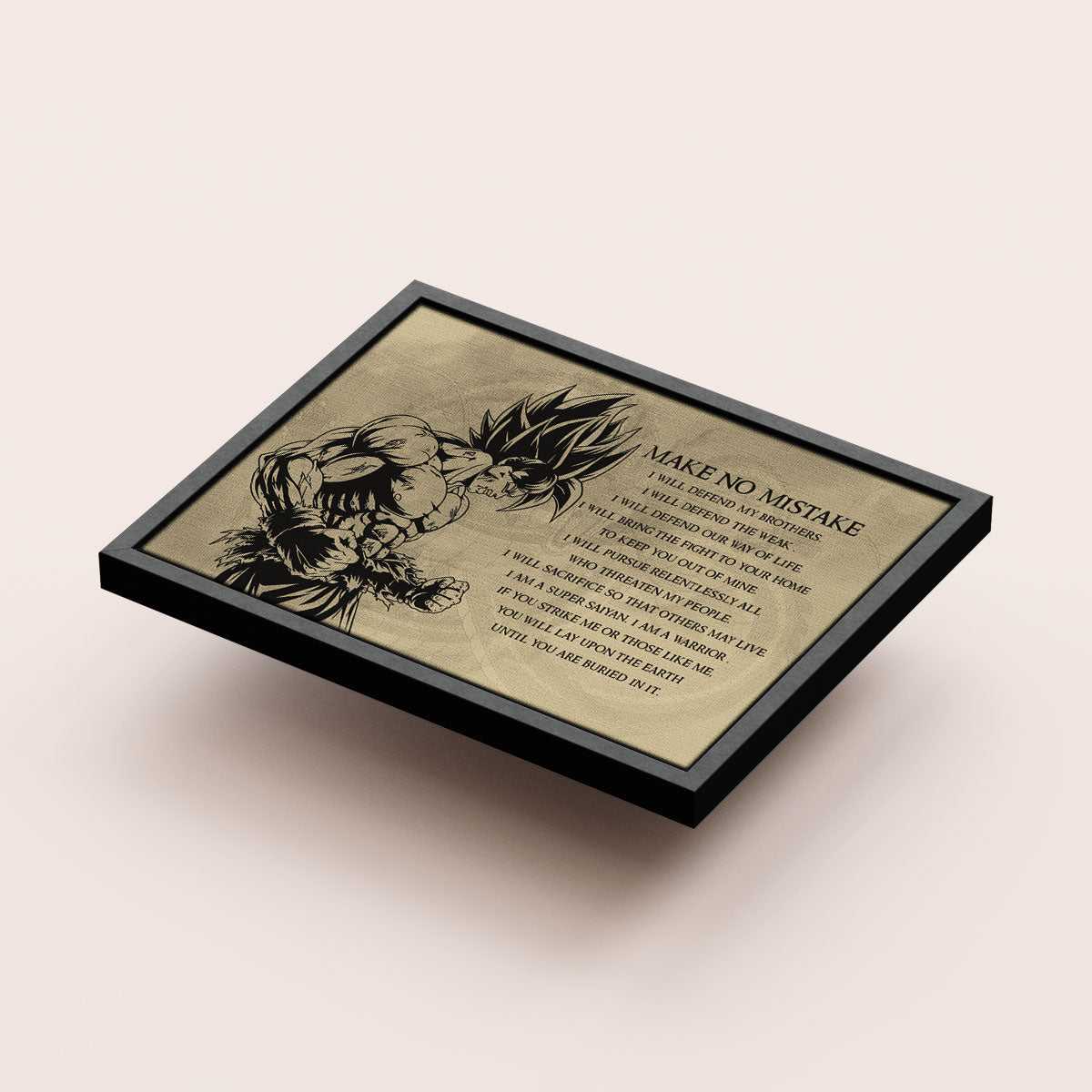 Dragon Ball Canvas Wall Art - DR027 - Super Saiyan Goku - Make No Mistake