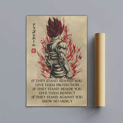 Dragon Ball Canvas Wall Art - DR029 - Super Saiyan God Vegito - Show No Mercy