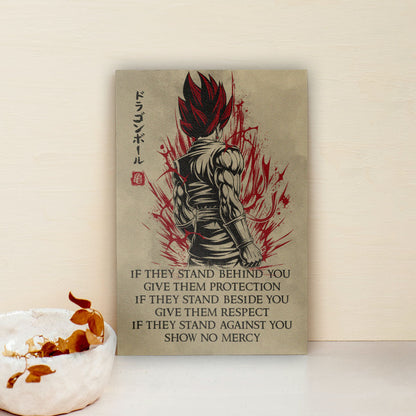 Dragon Ball Canvas Wall Art - DR029 - Super Saiyan God Vegito - Show No Mercy