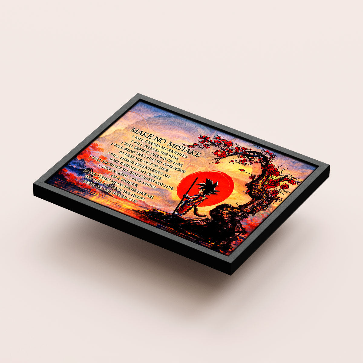 Dragon Ball Canvas Wall Art - DR088 - Goku - Make No Mistake