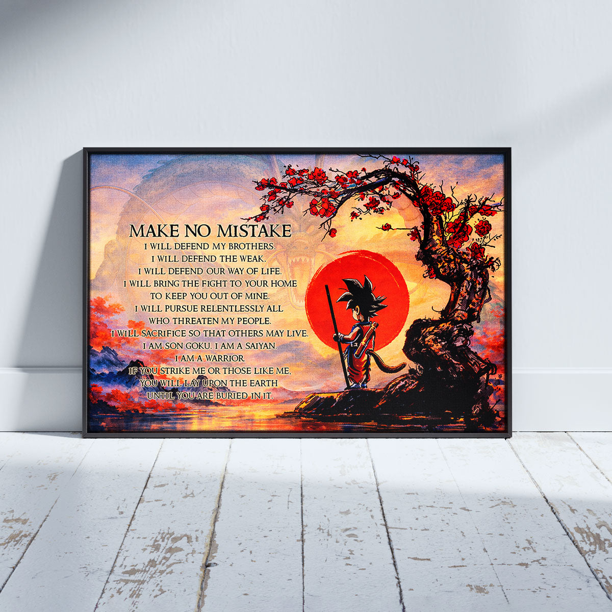 Dragon Ball Canvas Wall Art - DR088 - Goku - Make No Mistake