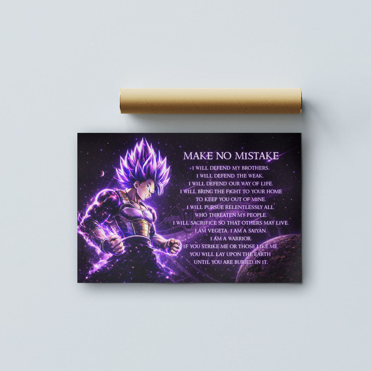 Dragon Ball Canvas Wall Art - DR091 - Ultra Ego Vegeta - Make No Mistake