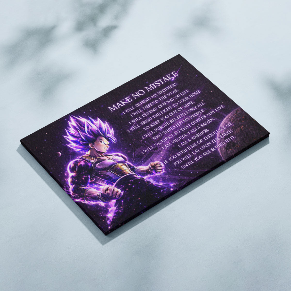 Dragon Ball Canvas Wall Art - DR091 - Ultra Ego Vegeta - Make No Mistake