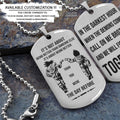 Dragon Ball Dog Tag - It's About Being Better Than You Were The Day Before - Call On Me Brother - Goku - Vegeta - Dragon Ball Necklace - Engrave Dog Tag