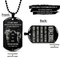 Dragon Ball Dog Tag - It's About Being Better Than You Were The Day Before - Call On Me Brother - Goku - Vegeta - Dragon Ball Necklace - Engrave Dog Tag