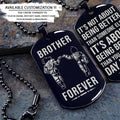 Dragon Ball Dog Tag - Brother Forever - It's About Being Better Than You Were The Day Before - Goku - Vegeta - Dragon Ball Necklace
