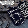 Dragon Ball Dog Tag - Brothers Forever - It's About Being Better Than You Were The Day Before - Goku - Vegeta - Dragon Ball Necklace - Engrave Dog Tag