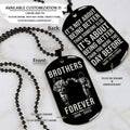Dragon Ball Dog Tag - Brothers Forever - It's About Being Better Than You Were The Day Before - Goku - Vegeta - Dragon Ball Necklace - Engrave Dog Tag