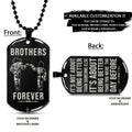 Dragon Ball Dog Tag - Brothers Forever - It's About Being Better Than You Were The Day Before - Goku - Vegeta - Dragon Ball Necklace - Engrave Dog Tag