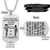 Dragon Ball Dog Tag - Call On Me Brother - It's About Being Better Than You Were The Day Before - Goku - Vegeta - Dragon Ball Necklace - Engrave Dog Tag