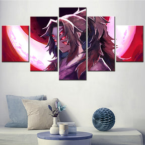 Demon Slayer - Kimetsu no Yaiba - 5 Pieces Wall Art - Kokushibou 2 - Demon Slayer Poster - Demon Slayer Wall Art
