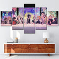 Demon Slayer - Kimetsu no Yaiba - 5 Pieces Wall Art - Mitsuri Kanroji - Giyu Tomioka - Sanemi Shinazugawa - Kagaya Ubuyashiki - Giyu Tomioka - Kyojuro Rengoku - Gyomei Himejima - Uzui Tengen - Demon Slayer Poster - Demon Slayer Wall Art