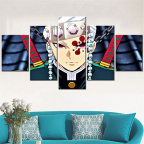 Demon Slayer - Kimetsu no Yaiba - 5 Pieces Wall Art - Tengen Uzui 2 - Demon Slayer Poster - Demon Slayer Wall Art