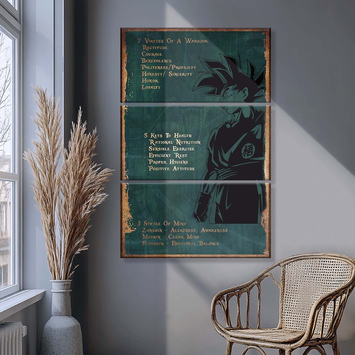 Dragon Ball - 3 Piece Wall Art - DR060 - 7 5 3 Code - Goku - Dragon Ball Canvas