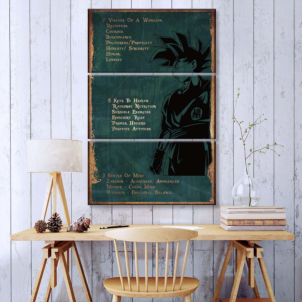 Dragon Ball - 3 Piece Wall Art - DR060 - 7 5 3 Code - Goku - Dragon Ball Canvas