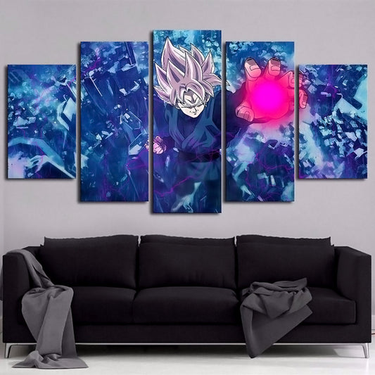 Dragon Ball Super Canvas Wall Art - DR5165 - Super Saiyan Rose Black Goku