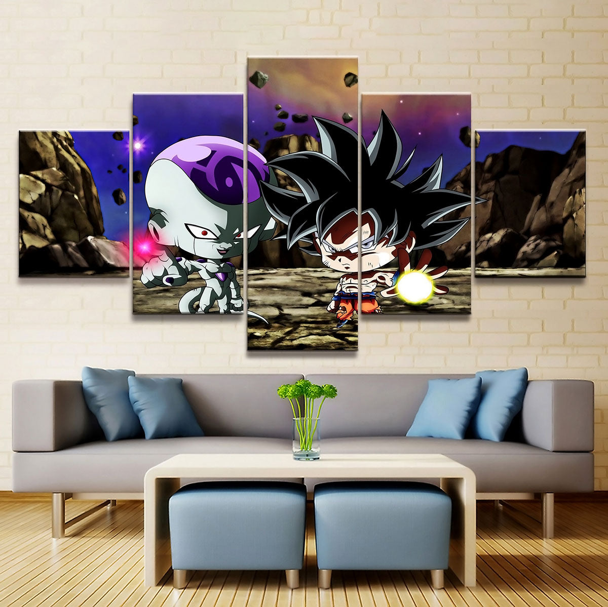 Dragon Ball Super Canvas Wall Art - DR5181 - Ultra Instinct Goku - Frieza