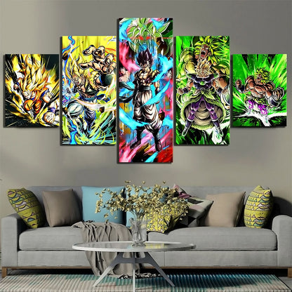 Dragon Ball Super Canvas Wall Art - DR5167 - Super Saiyan Vegito - Legendary Super Saiyan Broly