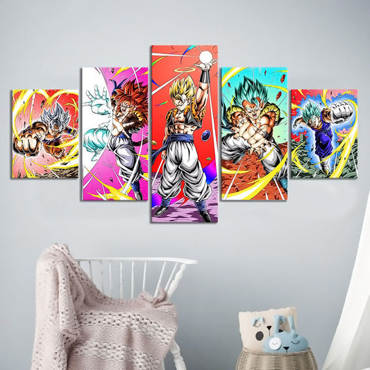 Dragon Ball Super Canvas Wall Art - DR5154 - Super Saiyan Blue Vegito - Super Saiyan Gogeta