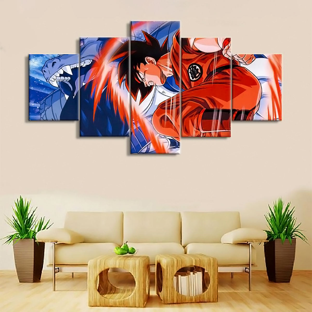 Dragon Ball Super Canvas Wall Art - DR5179 - Goku Kaioken - Super Saiyan Goku