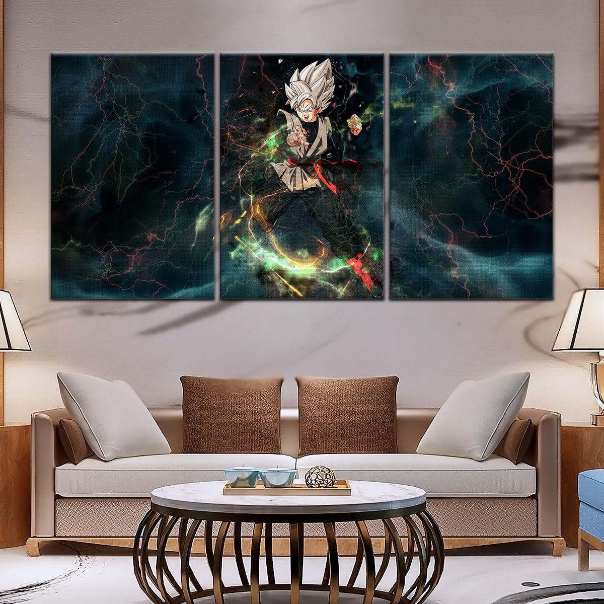 Dragon Ball Super Canvas Wall Art - DR5004 - Super Saiyan Black Goku