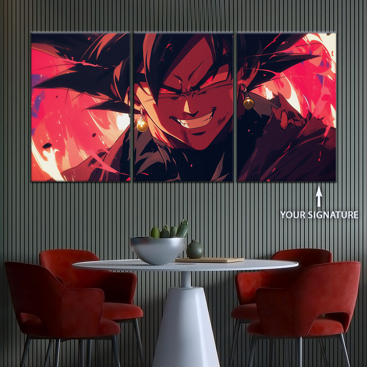 Dragon Ball Super Canvas Wall Art - DR5013 - Super Saiyan Black Goku