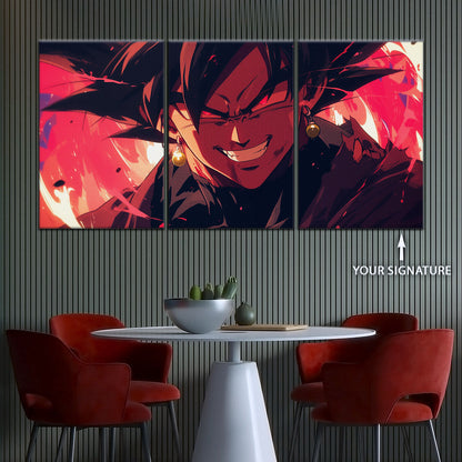 Dragon Ball Super Canvas Wall Art - DR5013 - Super Saiyan Black Goku